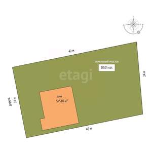 Дом 510м&sup2;, 2-этажный, участок 10 сот.  