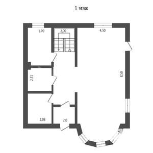 Коттедж 147м², 2-этажный, участок 5 сот.  