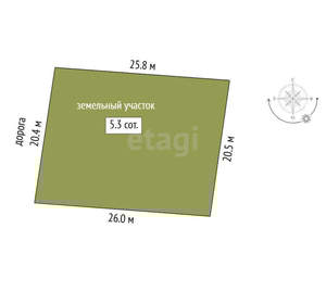 Дом 118м², 3-этажный, участок 6 сот.  