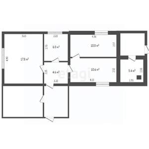 Дом 55м&sup2;, 1-этажный, участок 5 сот.  