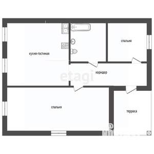 Дом 81м², 1-этажный, участок 10 сот.  