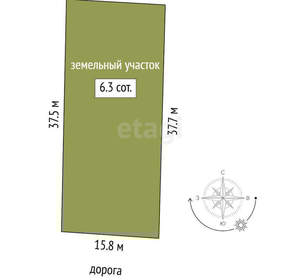 Дом 100м², 1-этажный, участок 6 сот.  