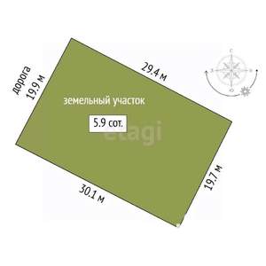 Дом 75м², 2-этажный, участок 6 сот.  