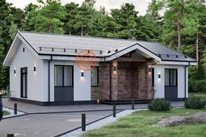 Дом 99м², 1-этажный, участок 1 сот.  