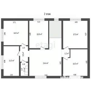 Дом 232м&sup2;, 2-этажный, участок 4 сот.  