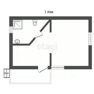 Дом 50м², 2-этажный, участок 5 сот.  