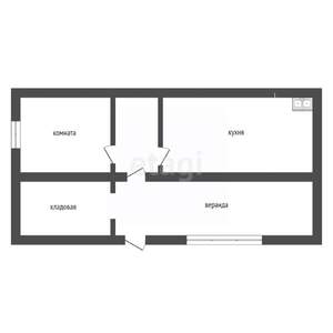 Дом 55м&sup2;, 1-этажный, участок 8 сот.  