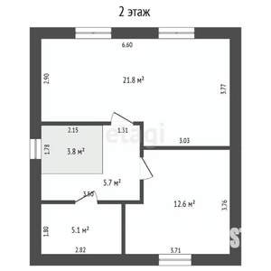 Дача 102м², 2-этажный, участок 8 сот.  
