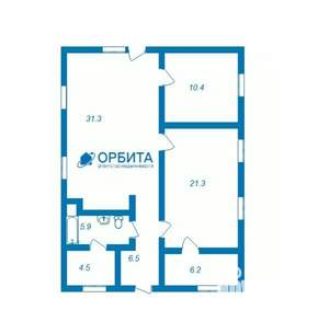 Дом 86м², 2-этажный, участок 4 сот.  