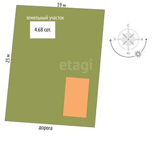 Дом 39м&sup2;, 2-этажный, участок 5 сот.  