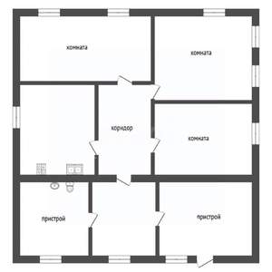 Дом 61м&sup2;, 1-этажный, участок 5 сот.  