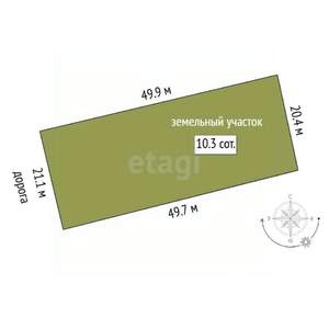 Дом 15м², 1-этажный, участок 10 сот.  