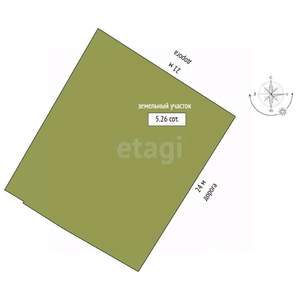 Дом 38м², 1-этажный, участок 5 сот.  