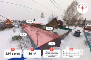Дом 36м&sup2;, 1-этажный, участок 3 сот.  