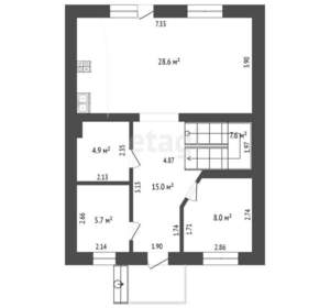Дача 130м², 2-этажный, участок 5 сот.  