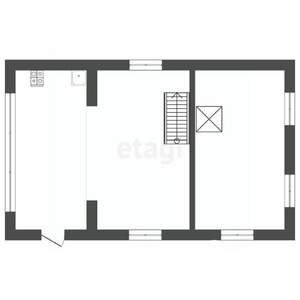 Дом 50м&sup2;, 1-этажный, участок 8 сот.  