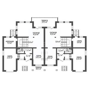 Дом 272м², 2-этажный, участок 15 сот.  