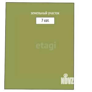 Дом 43м², 1-этажный, участок 7 сот.  