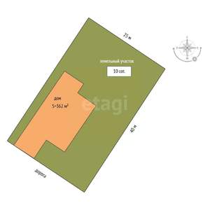 Дом 362м², 2-этажный, участок 10 сот.  