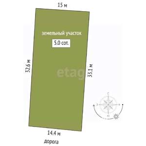 Дом 89м&sup2;, 1-этажный, участок 5 сот.  