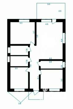 Дом 120м², 2-этажный, участок 6 сот.  