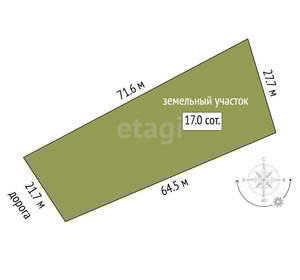 Дом 80м², 2-этажный, участок 17 сот.  