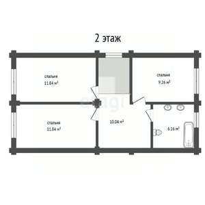 Дом 100м&sup2;, 2-этажный, участок 4 сот.  