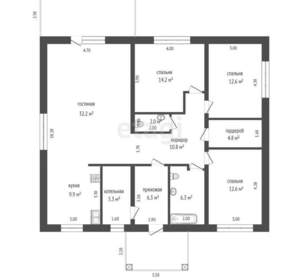 Дом 160м², 1-этажный, участок 6 сот.  