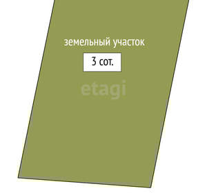 Дом 62м&sup2;, 1-этажный, участок 3 сот.  