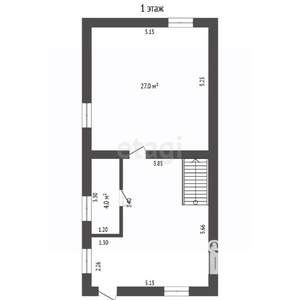 Дом 107м&sup2;, 2-этажный, участок 3 сот.  