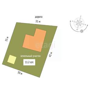 Дом 280м², 2-этажный, участок 11 сот.  