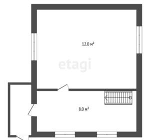 Дом 35м&sup2;, 2-этажный, участок 5 сот.  