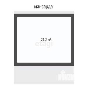 Дом 64м&sup2;, 2-этажный, участок 6 сот.  