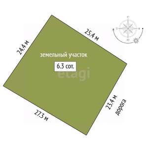 Дом 130м&sup2;, 2-этажный, участок 6 сот.  