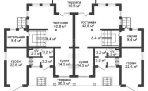Дом 272м², 2-этажный, участок 15 сот.  