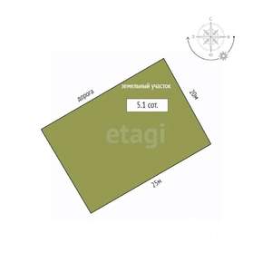 Дом 60м&sup2;, 2-этажный, участок 5 сот.  