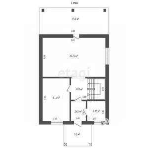 Дом 154м&sup2;, 2-этажный, участок 7 сот.  