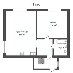 Дом 105м², 2-этажный, участок 7 сот.  