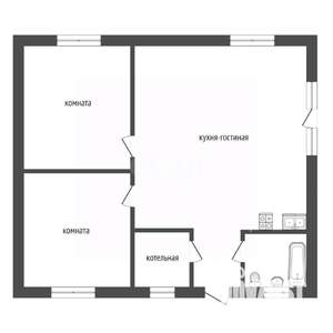 Дом 70м&sup2;, 1-этажный, участок 5 сот.  