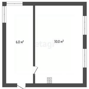 Дом 36м², 1-этажный, участок 8 сот.  
