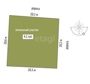 Дача 20м², 2-этажный, участок 4 сот.  