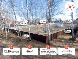 Дом 30м², 1-этажный, участок 12 сот.  