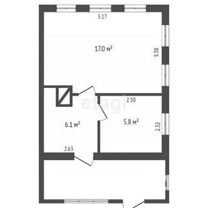 Дом 35м&sup2;, 1-этажный, участок 3 сот.  