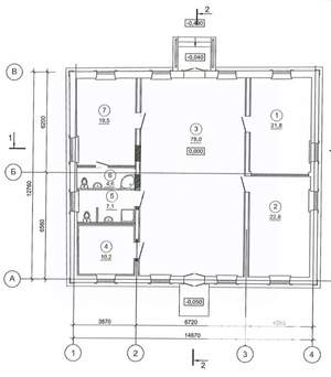 Дом 164м², 1-этажный, участок 35 сот.  