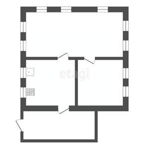 Дом 71м&sup2;, 1-этажный, участок 5 сот.  