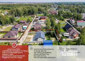 Дом 80м&sup2;, 1-этажный, участок 6 сот.  