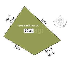 Дом 140м², 1-этажный, участок 8 сот.  