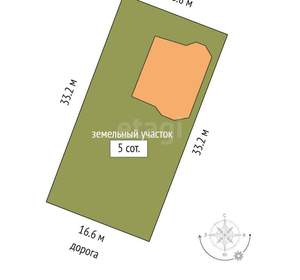 Дом 172м², 2-этажный, участок 5 сот.  