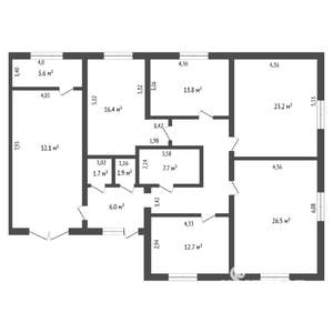 Коттедж 161м², 1-этажный, участок 9 сот.  