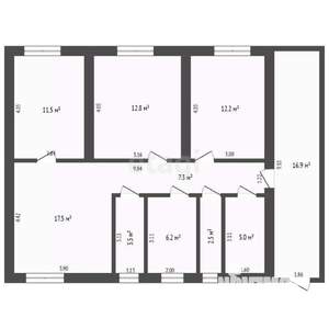 Дом 118м&sup2;, 1-этажный, участок 4 сот.  